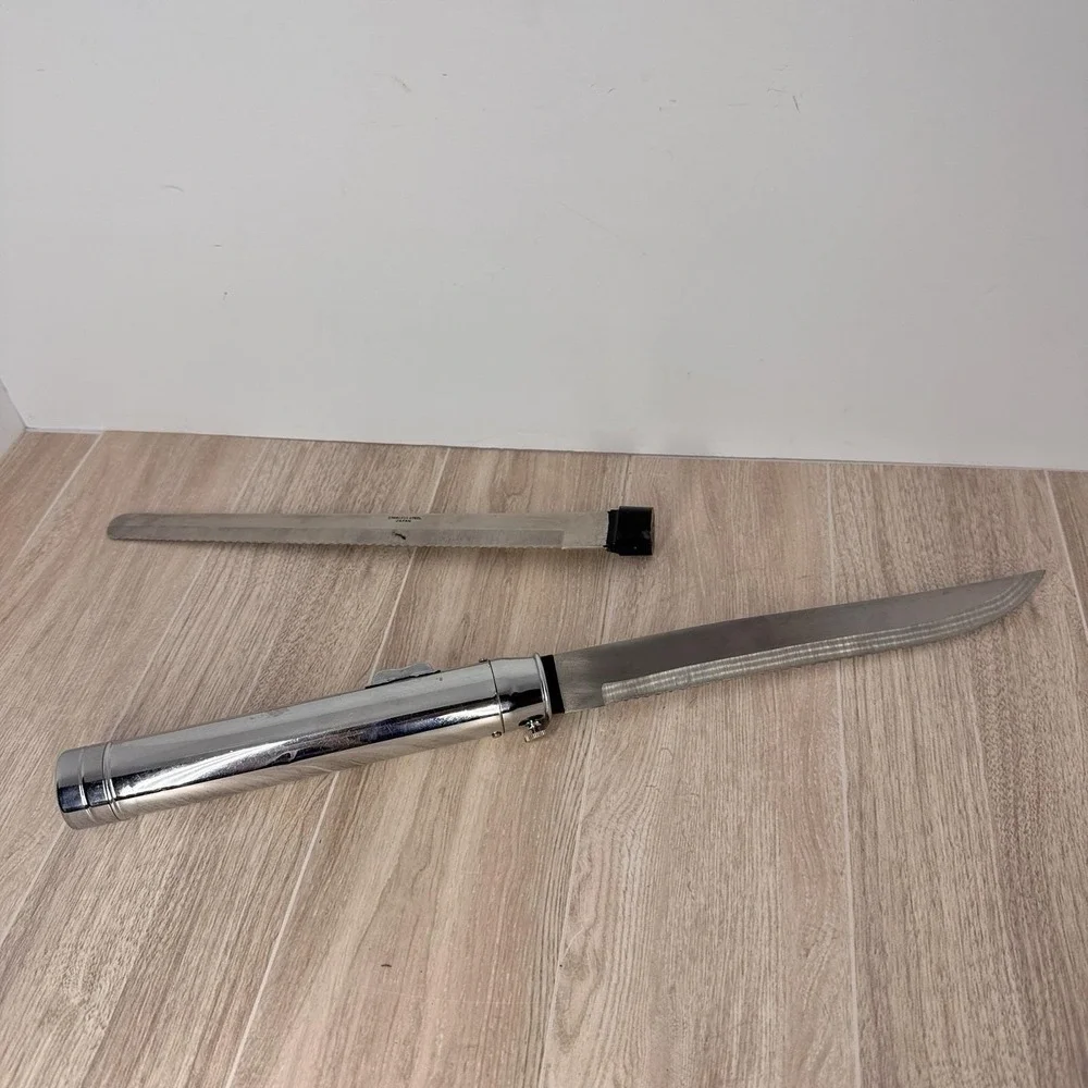 Electric Meat Carver Cordless Battery Powered Knife Set Stainless Steel‎